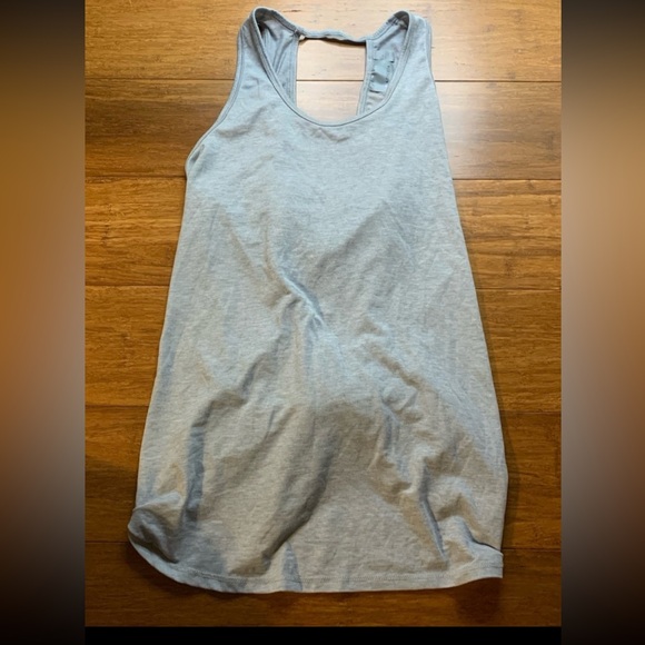 Athleta Womens Sz Small Essence Tie Back Tank Grey - Picture 3 of 7